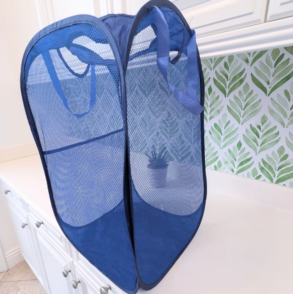 New Pop Up Hamper Navy Blue Travel